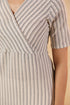 Janasya Women's Off White Cotton Striped Straight Kurta